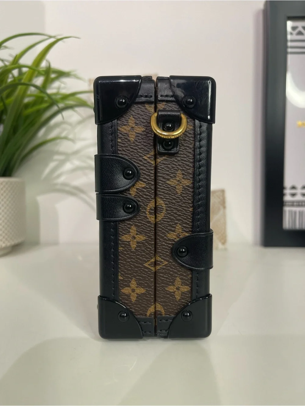 Louis Vuitton Brown Monogram Petite Malle Crossbody Bag